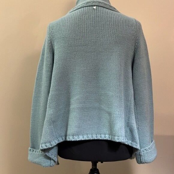 Express Wool Acrylic Blend Open Sweater Cardigan. Seafoam color. Size SP - Picture 5 of 9
